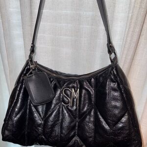 Steve Madden Black Quilted Shoulder Bag